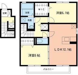 アゼリアAの物件間取画像